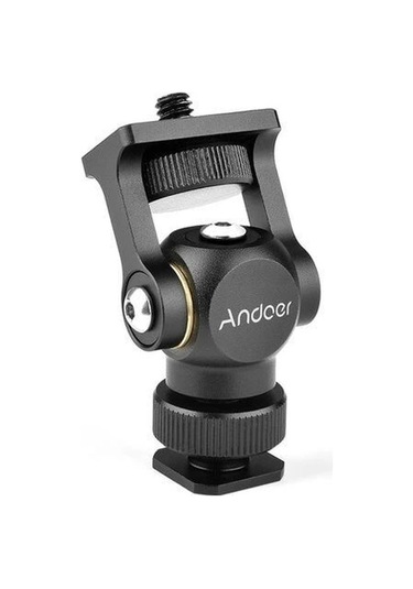 Andoer D8053 Monitör Led Işık Montaj Mini Top Kafası