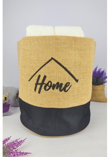 Digithome Hasır Çok Amaçlı Düzenleyici Organizer Yuvarlak Saksılık Siyah - Cly-j1024