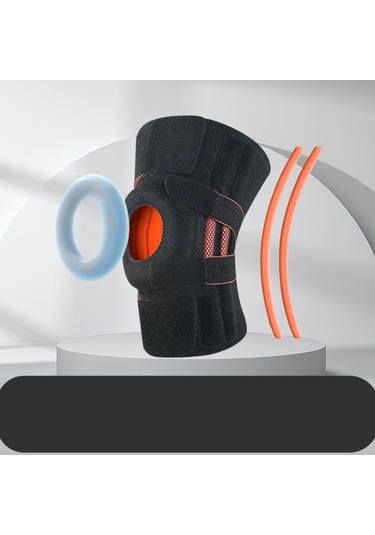 Yükseltilmiş Silikon Kaymaz Spor Diz Pedleri Şok Emilimi Stabilize Edici Patella