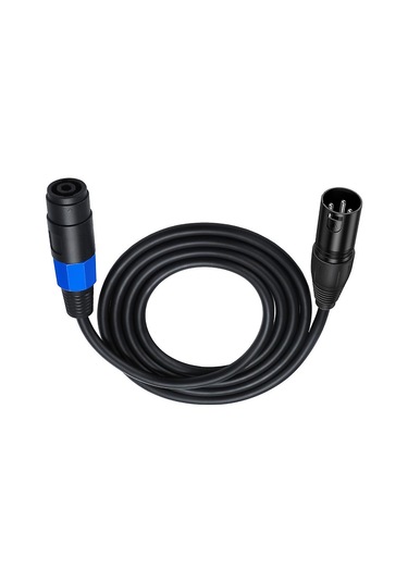Stüdyo Mikrofonu İçin Speakon - Xlr Erkek Kablo Speakon Dişi Konnektörlü Xlr Erkek Uzatma Kablosu Büküm Kilidi