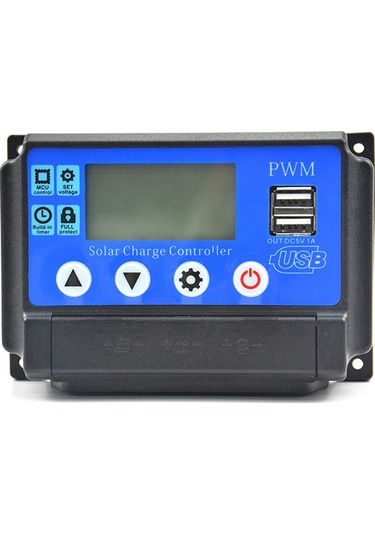 Ranyeek 12v/24v Otomatik Uyumlu 50a Güneş Enerjisi Kontrolörü - Akü Şarj Yöneticisi Gel, Agm, Açık Akü Uyumlu