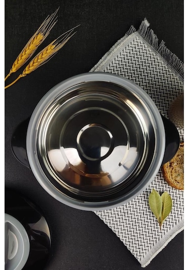 Digithome Ckr3149 Paslanmaz Çelik Hazneli Yemek Termosu 1000 ML Siyah