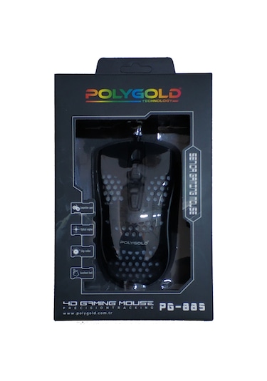 Polygold PG-885 Kablolu Optik Oyuncu Mouse