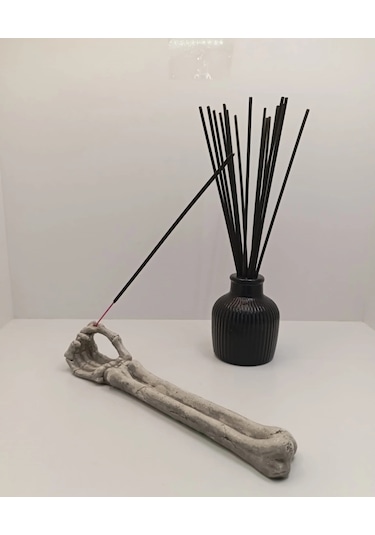 Tedi Sanat İskelet El Çubuk Tütsülük 20 Adet Çubuk Tütsü Hediyeli