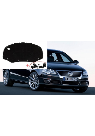 Volkswagen B6 Passat Kaput İzalasyon Keçesi Klipsler Dahildir