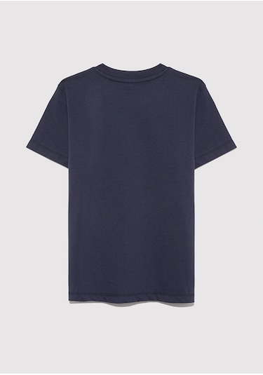 Mavi Logo Baskılı Lacivert Erkek Çocuk T-shirt M6610030-82318 Lacivert
