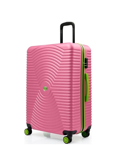Büyük Boy Valiz 4x2 Teker Pembe 1169