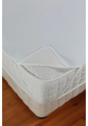 Divanev Battal Çift Kişilik 200x200 Cm Pamuk Kumaş Köşe Lastikli Alez Sıvı Geçirmez Pamuk Alez Beyaz