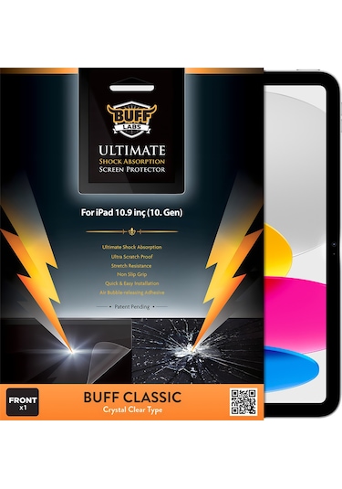 Buff Apple Uyumlu iPad  10. Nesil 10.9 İnç Flexi Nano Ekran Koruyucu