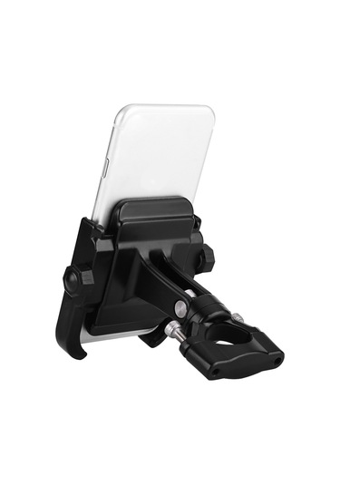 Lemestar Motosiklet Telefon Tutucu Mdl-2805: 4-6 İnç Ekranlı Cep Telefonları İçin 360 Döner, Alüminyum Ve Paslanmaz Çelik, Kolay Kurulum, Evrensel Uyum