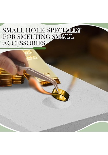 Xurunkeji Parçalı Mücevher Lehimleme Seti 2 Seramik Lehimleme Plakası Yuvarlak Yivli Lehimleme Plakası 3 Ters Kilitli Cımbız