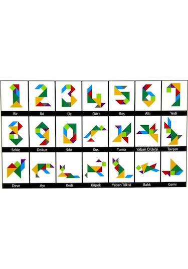 Renkli Tangram  Oyunu
