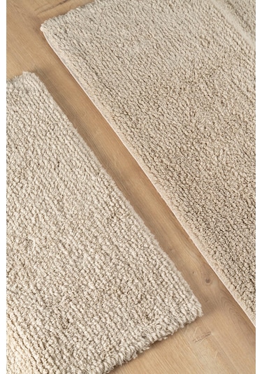 Soley Monolo %100 Doğal Pamuk 2'li Banyo Halısı Seti Çok Renkli