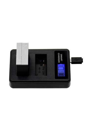 Cbtx Canon Sx40 Hs Sx40hs Uyumlu Lcd Ekran Çift Kanallı Nb-10l Usb Pil Şarj Cihazı