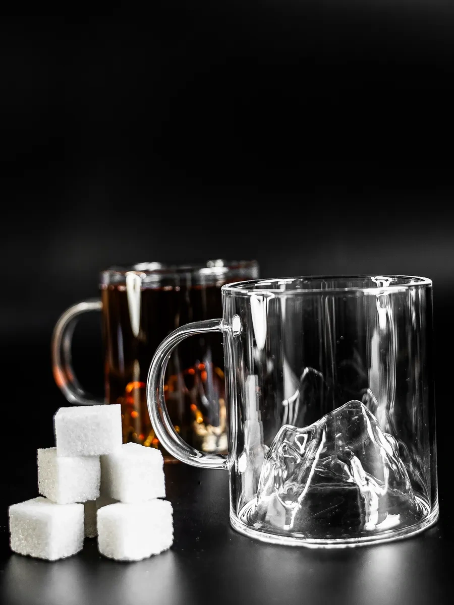 Nesso Cam Bardaklar "düzensız" 2 Adet 414288639 Beyaz