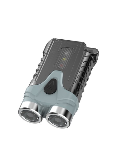 Ccgloball Kompakt Çift Işık Usb Şarj Edilebilir Anahtar Zinciri Feneri Yeşil