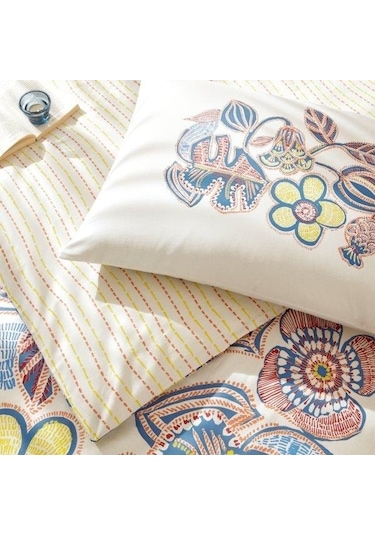 Taç Cecilia Ranforce Tek Kişilik Nevresim Takımı Mavi 000000001000046676