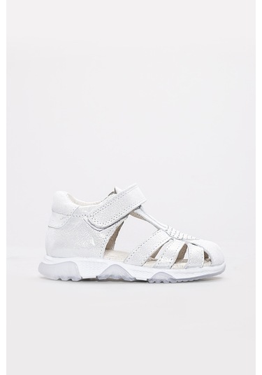 Hakiki Deri Unisex Çocuk Klasik Sandalet 006bak001 Beyaz