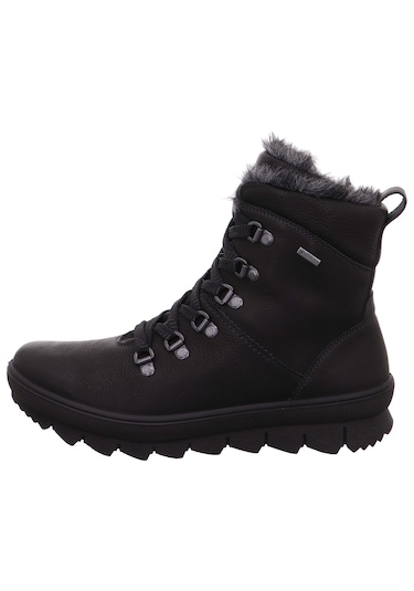 Legero 2-000530 Novara Kadın Siyah Deri Gore-tex Bot Siyah