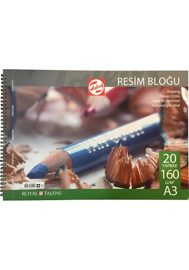 Talens Resim Bloğu Spiralli 160 G A3 20 Yaprak