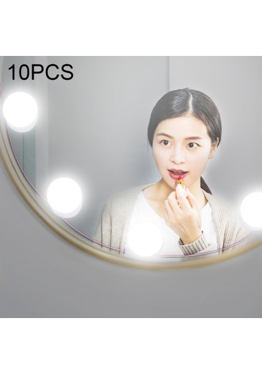 Cbtx 10W Çok Seviyeli Ayarlama Parlaklık Beyaz Işıklı Makyaj Aynası 10'lu