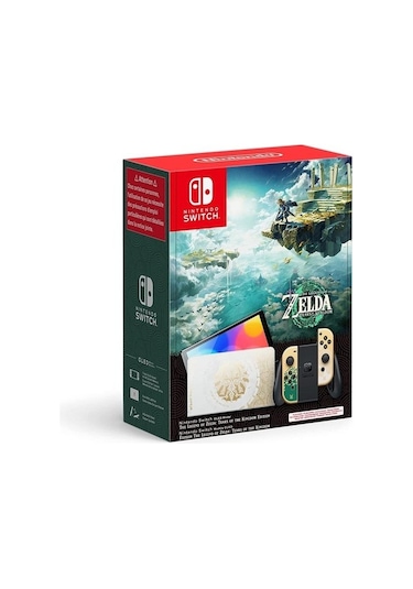 Nintendo Switch OLED Zelda Tears Of The Kingdom Edition Oyun Konsolu (İthalatçı Garantili) Altın