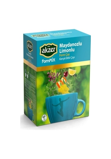 Akzer FormMix Maydanozlu & Limonlu Bitki Süzen Poşet Çay 60 x 1.5 G