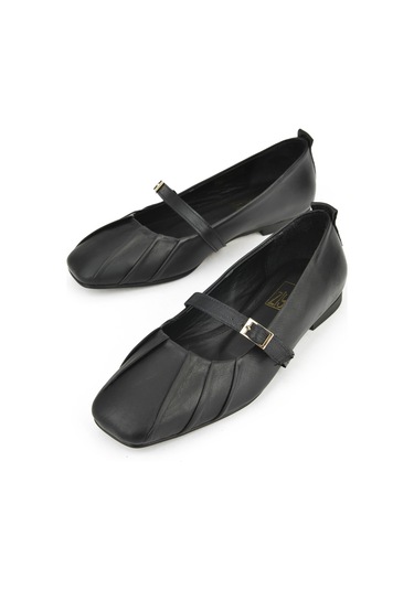 Ziya, Kadın Hakiki Deri Babet 1531054z3436 Siyah 1531054z3436 000 Siyah