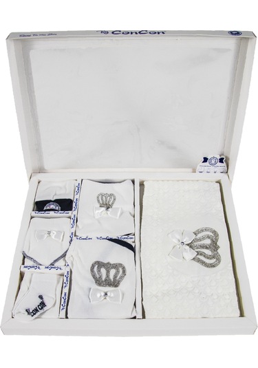 Hastane Çıkışı 10 Parça Siyah Taşlı Erkek Bebek Giyim Siyah