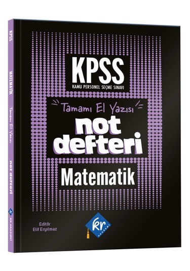 KPSS Matematik Konu Anlatımı Defteri Kr Akademi