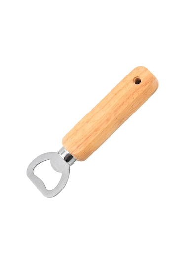 Ahşap Saplı Şişe Açacağı Çok Renkli