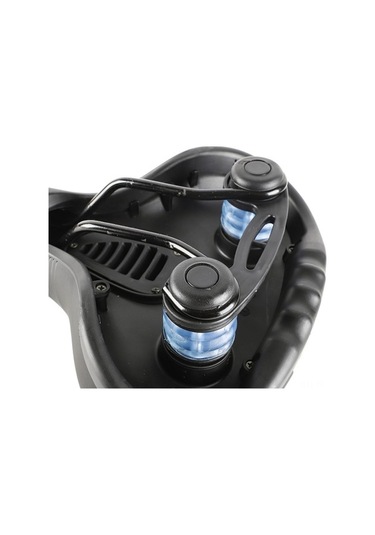 Ebitda West Bıkıng Yansıtıcı Bisiklet Yastığı - Kalın, Şok Emici, Rahat Dağ Bisikleti Sele Siyah Siyah