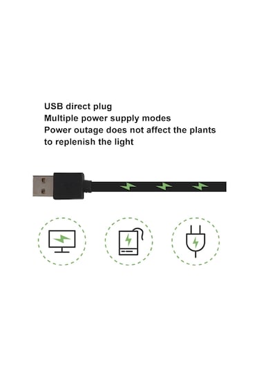 Sones 5v Usb Panel Bitki Işığı Akıllı Karartma Zamanlama Led Bitki Büyüme Işığı, Boyut: 3 Kafa Güneş Işığı Diğer