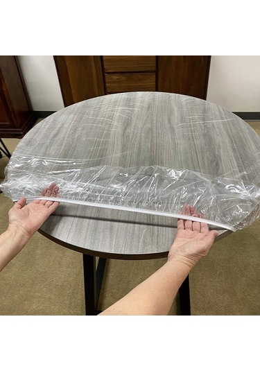 Youmex Transparent Pvc Round Table Cover - 72r Size Suitable For 57-68 Inch Tables Diğer