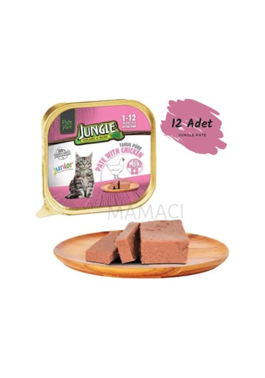 Pate Sütlü Tavuklu Yavru Kedi Konservesi 100 Gr X 12 Adet