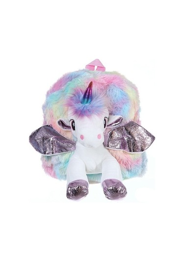 Mucize Ve Chiji Sevimli Tek Boynuzlu At Peluş Okul Çantası Z4c4s2 Açık Pembe