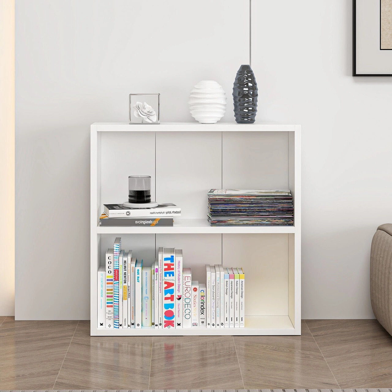 Adel 1 Raflı Kitaplık - Beyaz Beyaz