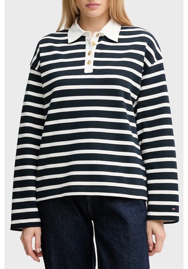 Tommy Hilfiger Bayan Polo Yaka Sweat Ww0ww47457 0y7 Lacivert-beyaz Lacivert-beyaz Tommy Hilfiger Bayan Polo Yaka Sweat Ww0ww47457 0y7 Lacivert-beyaz Lacivert-beyaz
