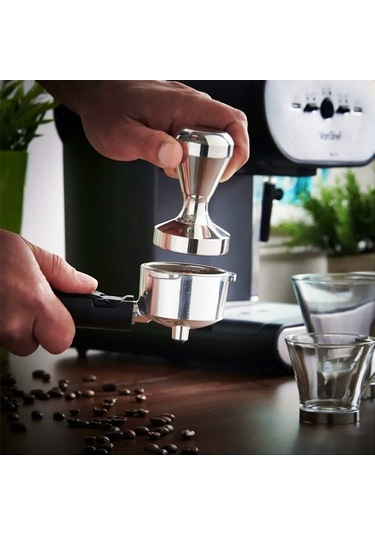 Novahub 49mm Paslanmaz Çelik Espresso Presi - Ergonomik Tutuş, Kolay Temiz Diğer