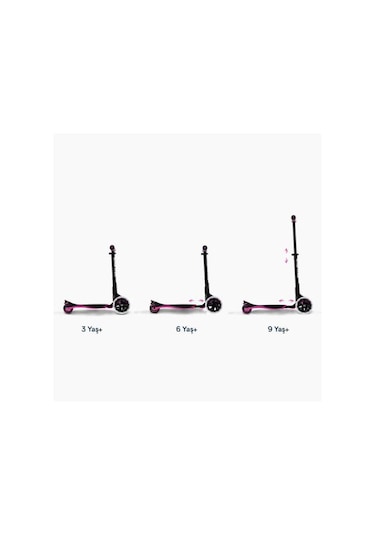 Smartrike Xtend 3 Aşamalı Büyüyebilen Çocuk Scooterı 3-12 Yaş Pembe