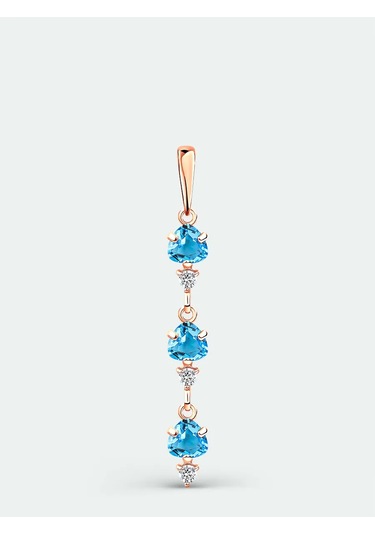 Torgovyj Dom Uvelir Holding Topas Taşlı 925 Ayar Gümüş Kolye 281012595