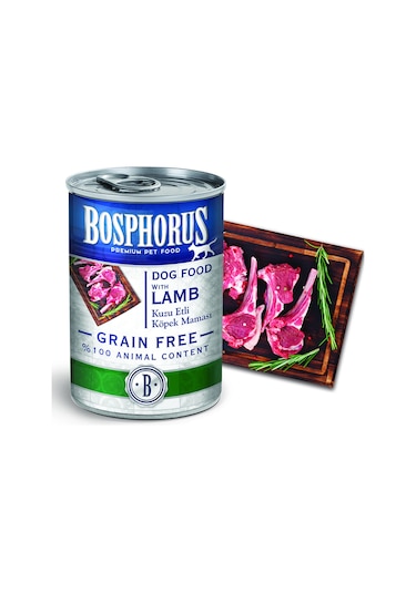 Bosphorus Kuzu Etli Köpek Konservesi 415 Gr X 48 Adet Parça Etli