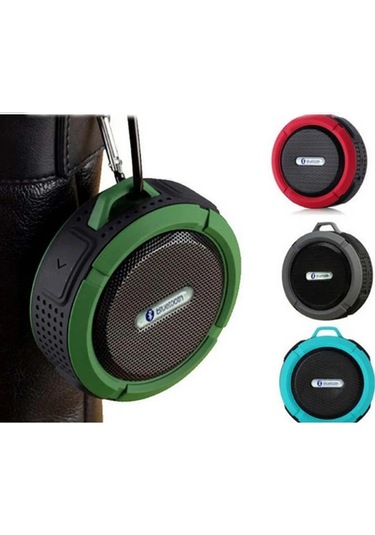 C6 Taşınabilir Kablosuz Bluetooth Hoparlör Su Geçirmez Vantuz