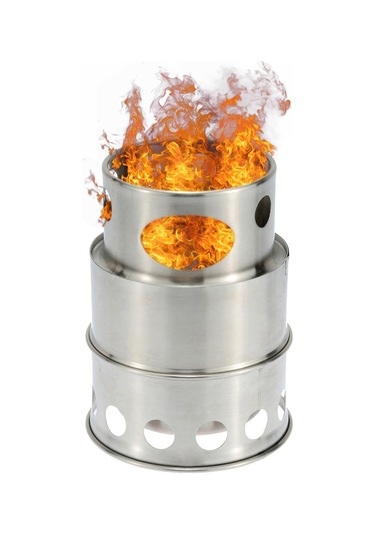 Geeksen Kamp İçin Taşınabilir Ahşap Ocağı - Çelik Yapısı, Kolay Kurulum, Mutfak İçin Delikli Tasarım, Siyah Ağ Çantası İle Taşınabilir Çok Renkli