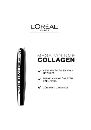 L'Oreal Paris Mega Volume Collagene Mascara Siyah