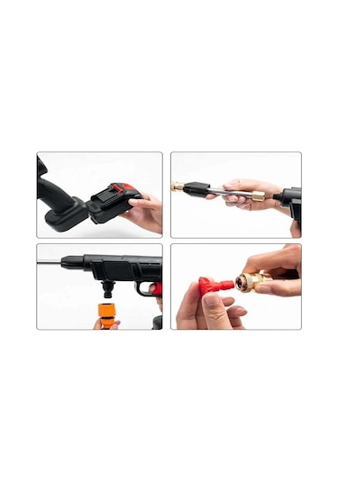 Şarjlı Ve Yüksek Basınçlı Oto Yıkama Ve Sulama Tabancası Br0922536