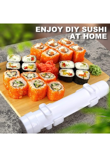 Suşi Makinesi 27 6 Cm Beyaz , Suşi Bazukası, Kendin Yap Suşi Makinesi Sebze, Et, Sarma Aleti, Mutfak Aksesuarları, Suşi Aletleri Diğer