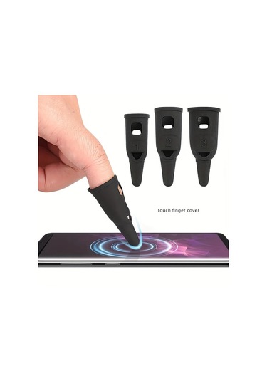 Fochsia 1 Adet Siyah Dokunmatik Eldiven Telefon Oyun Çizim Yazı İçin