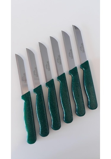 Solingen Simli Meyve Bıçağı 6'Lı Yeşil