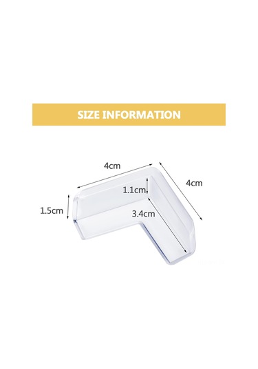 Moveevo 8 Adet Şeffaf Bebek Köşe Koruyucu - Mobilya Köşelerini Emniyetle Korumak İçin Yumuşak Tampon Çok Renkli